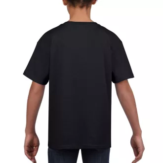   Rövid ujjú Softstyle gyerekpóló, Gildan GIB64000, Black-L