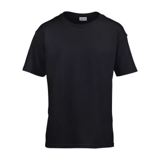   Rövid ujjú Softstyle gyerekpóló, Gildan GIB64000, Black-L