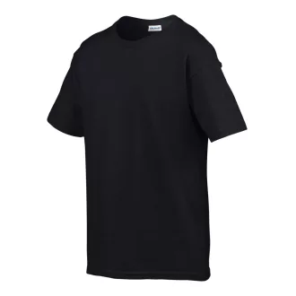   Rövid ujjú Softstyle gyerekpóló, Gildan GIB64000, Black-L