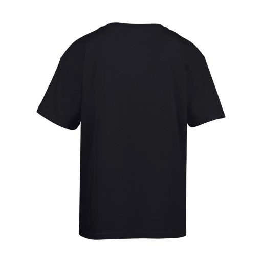 Rövid ujjú Softstyle gyerekpóló, Gildan GIB64000, Black-XL