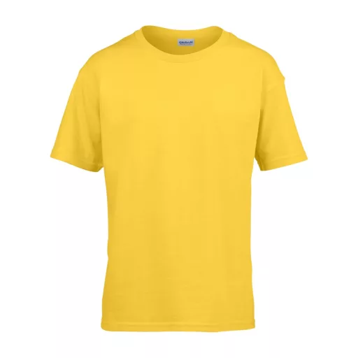 Rövid ujjú Softstyle gyerekpóló, Gildan GIB64000, Daisy-S