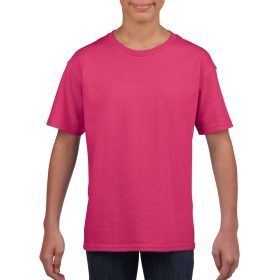   Rövid ujjú Softstyle gyerekpóló, Gildan GIB64000, Heliconia-M