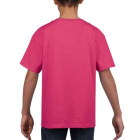   Rövid ujjú Softstyle gyerekpóló, Gildan GIB64000, Heliconia-M