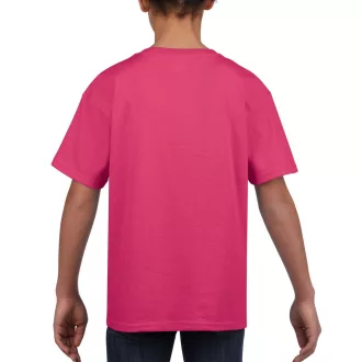   Rövid ujjú Softstyle gyerekpóló, Gildan GIB64000, Heliconia-M
