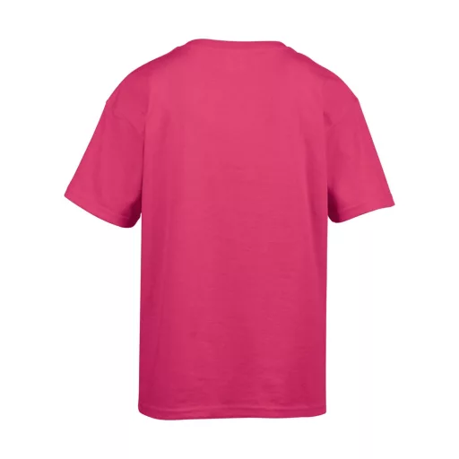 Rövid ujjú Softstyle gyerekpóló, Gildan GIB64000, Heliconia-XS