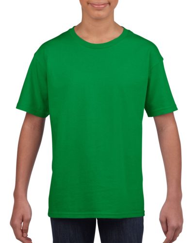 Rövid ujjú Softstyle gyerekpóló, Gildan GIB64000, Irish Green-L