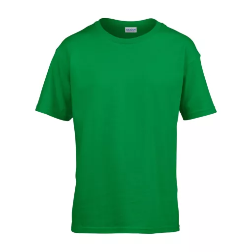 Rövid ujjú Softstyle gyerekpóló, Gildan GIB64000, Irish Green-XS