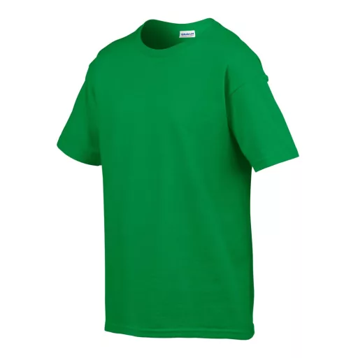 Rövid ujjú Softstyle gyerekpóló, Gildan GIB64000, Irish Green-XS
