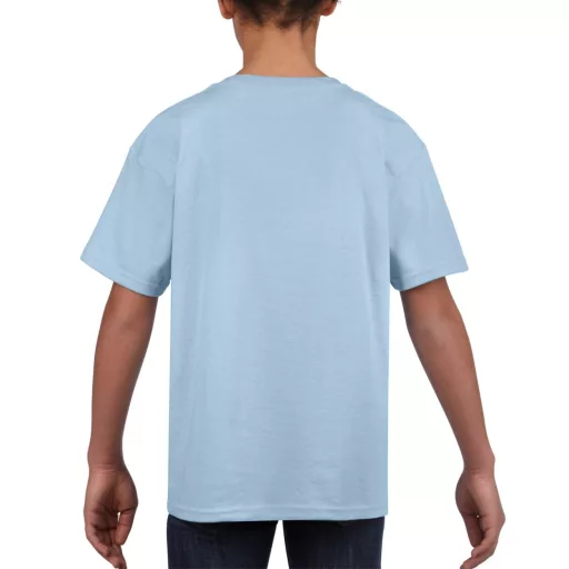 Rövid ujjú Softstyle gyerekpóló, Gildan GIB64000, Light Blue-XS