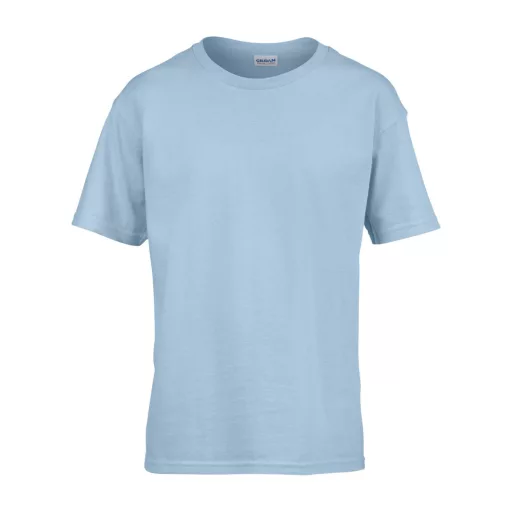 Rövid ujjú Softstyle gyerekpóló, Gildan GIB64000, Light Blue-XS