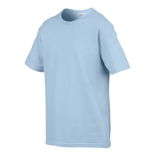 Rövid ujjú Softstyle gyerekpóló, Gildan GIB64000, Light Blue-XS