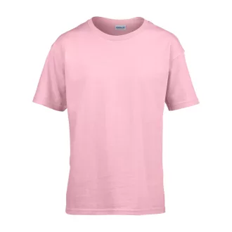   Rövid ujjú Softstyle gyerekpóló, Gildan GIB64000, Light Pink-L