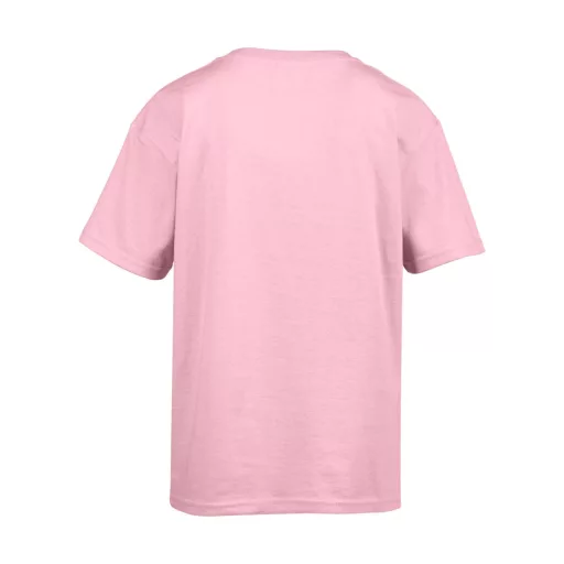 Rövid ujjú Softstyle gyerekpóló, Gildan GIB64000, Light Pink-XL