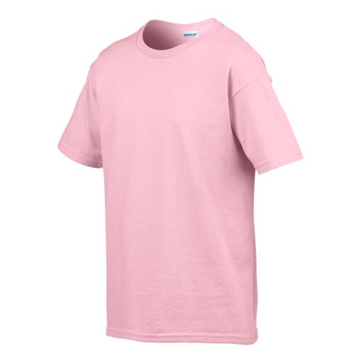 Rövid ujjú Softstyle gyerekpóló, Gildan GIB64000, Light Pink-XS