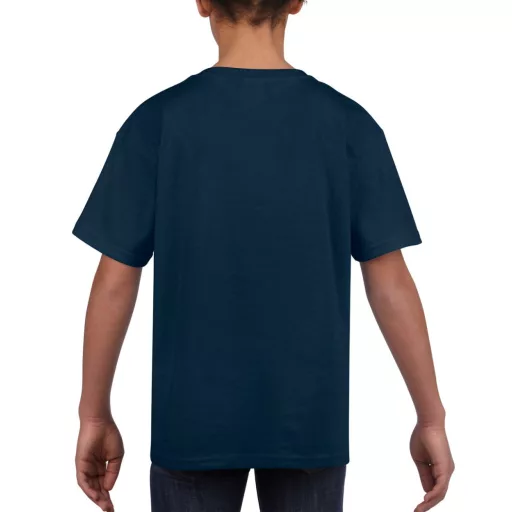 Rövid ujjú Softstyle gyerekpóló, Gildan GIB64000, Navy-L