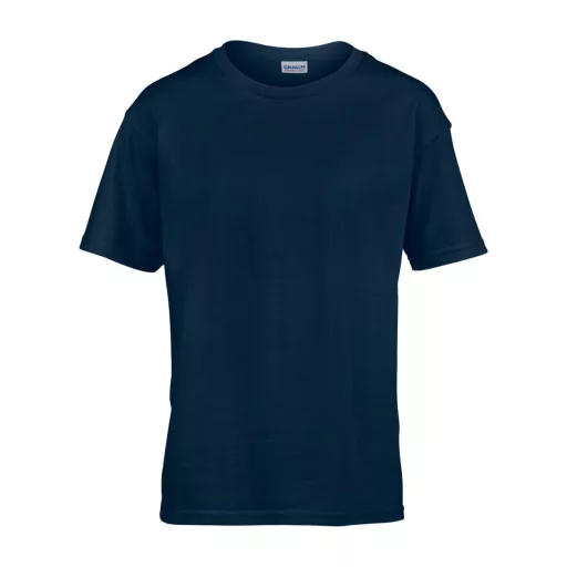 Rövid ujjú Softstyle gyerekpóló, Gildan GIB64000, Navy-L