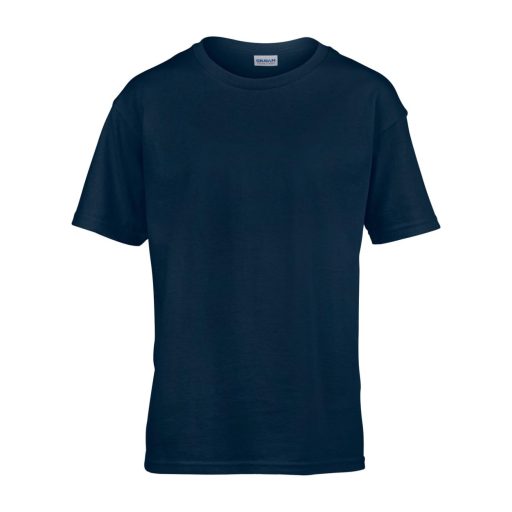 Rövid ujjú Softstyle gyerekpóló, Gildan GIB64000, Navy-S