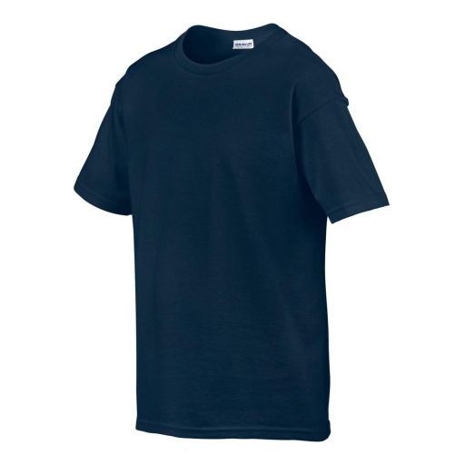 Rövid ujjú Softstyle gyerekpóló, Gildan GIB64000, Navy-XL