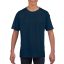 Rövid ujjú Softstyle gyerekpóló, Gildan GIB64000, Navy-XS