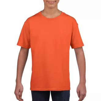   Rövid ujjú Softstyle gyerekpóló, Gildan GIB64000, Orange-L