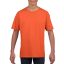 Rövid ujjú Softstyle gyerekpóló, Gildan GIB64000, Orange-L