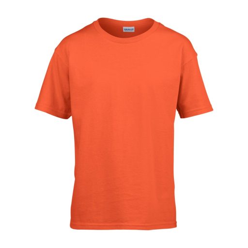 Rövid ujjú Softstyle gyerekpóló, Gildan GIB64000, Orange-M