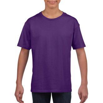  Rövid ujjú Softstyle gyerekpóló, Gildan GIB64000, Purple-L