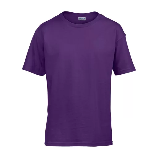 Rövid ujjú Softstyle gyerekpóló, Gildan GIB64000, Purple-XL