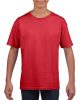 Rövid ujjú Softstyle gyerekpóló, Gildan GIB64000, Red-L