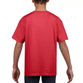 Rövid ujjú Softstyle gyerekpóló, Gildan GIB64000, Red-L