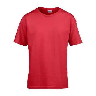 Rövid ujjú Softstyle gyerekpóló, Gildan GIB64000, Red-L