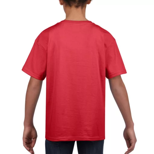 Rövid ujjú Softstyle gyerekpóló, Gildan GIB64000, Red-XS