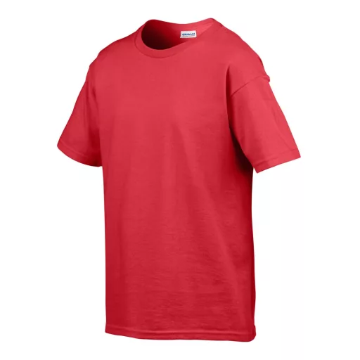 Rövid ujjú Softstyle gyerekpóló, Gildan GIB64000, Red-XS