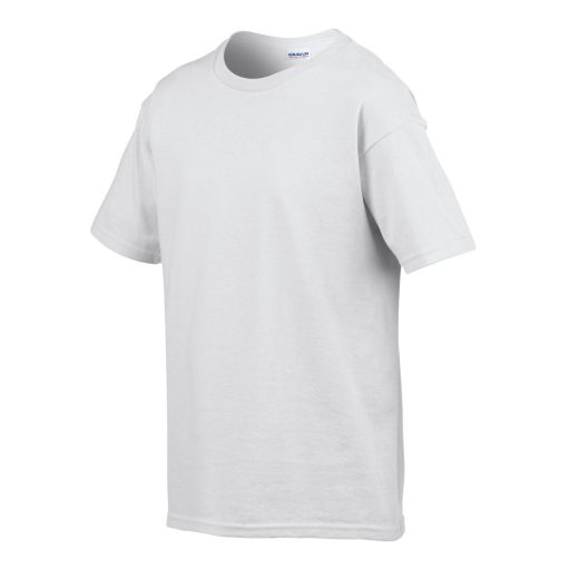 Rövid ujjú Softstyle gyerekpóló, Gildan GIB64000, White-S