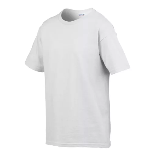 Rövid ujjú Softstyle gyerekpóló, Gildan GIB64000, White-XS