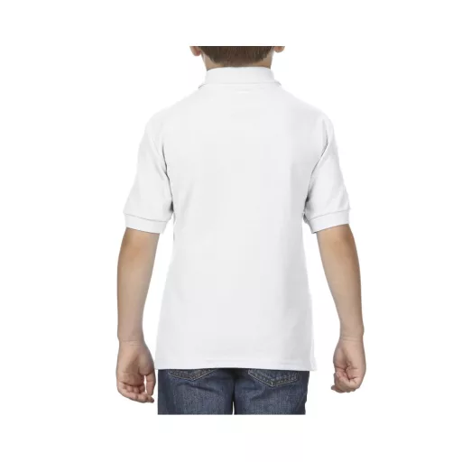 Gildan galléros gyerek póló GIB72800, White-R-XS