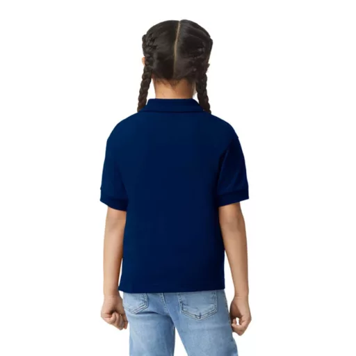 DryBlend 50/50 galléros rövid ujjú gyerekpóló , Gildan GIB8800, Navy-XL