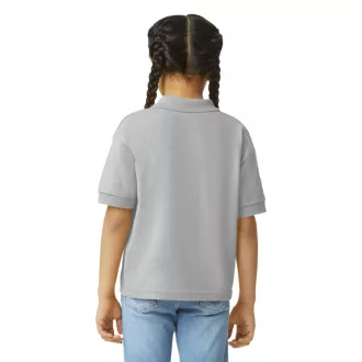   DryBlend 50/50 galléros rövid ujjú gyerekpóló , Gildan GIB8800, Sport Grey-L