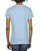 Rövid ujjú V-nyakú női póló, Gildan GIL4100V, Light Blue-L