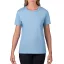 Kereknyakú rövid ujjú női póló, Gildan GIL4100, Light Blue-2XL
