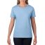 Kereknyakú rövid ujjú női póló, Gildan GIL4100, Light Blue-L