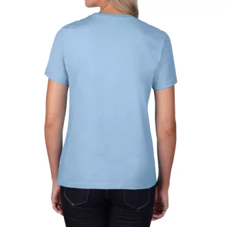   Kereknyakú rövid ujjú női póló, Gildan GIL4100, Light Blue-L