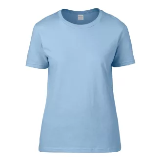   Kereknyakú rövid ujjú női póló, Gildan GIL4100, Light Blue-L