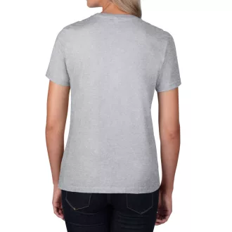   Kereknyakú rövid ujjú női póló, Gildan GIL4100, RS Sport Grey-S