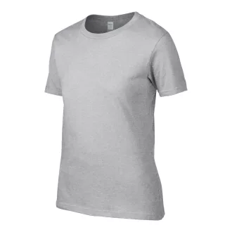   Kereknyakú rövid ujjú női póló, Gildan GIL4100, RS Sport Grey-S