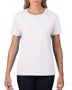 Kereknyakú rövid ujjú női póló, Gildan GIL4100, White-2XL