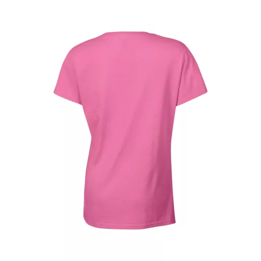 Kerknyakú karcsusított női póló, Gildan GIL5000, Azalea-2XL