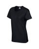 Kerknyakú karcsusított női póló, Gildan GIL5000, Black-2XL