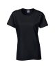 Kerknyakú karcsusított női póló, Gildan GIL5000, Black-XL