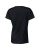 Kerknyakú karcsusított női póló, Gildan GIL5000, Black-XL